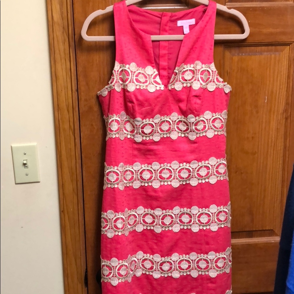 Pink lily dress